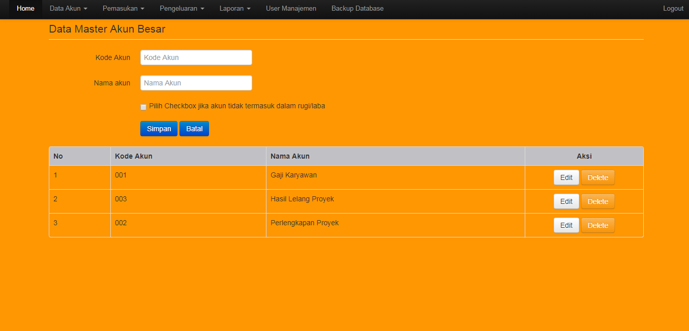 <p>Data Master Akun Besar</p>