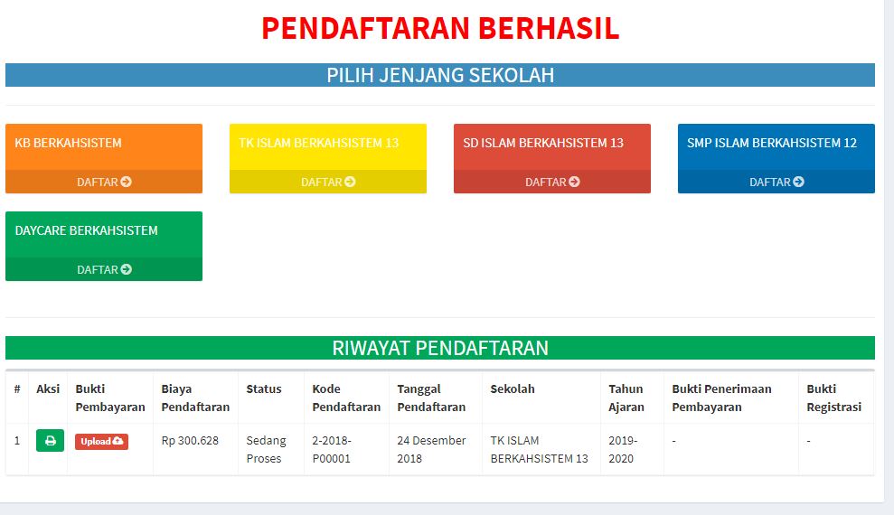 <p>Halaman Pendaftaran Berhasil<br></p>