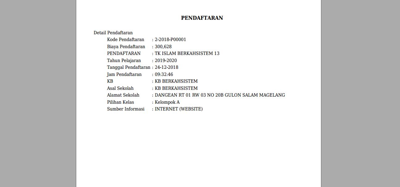 <p>Halaman Cetak Pendaftaran<br></p>