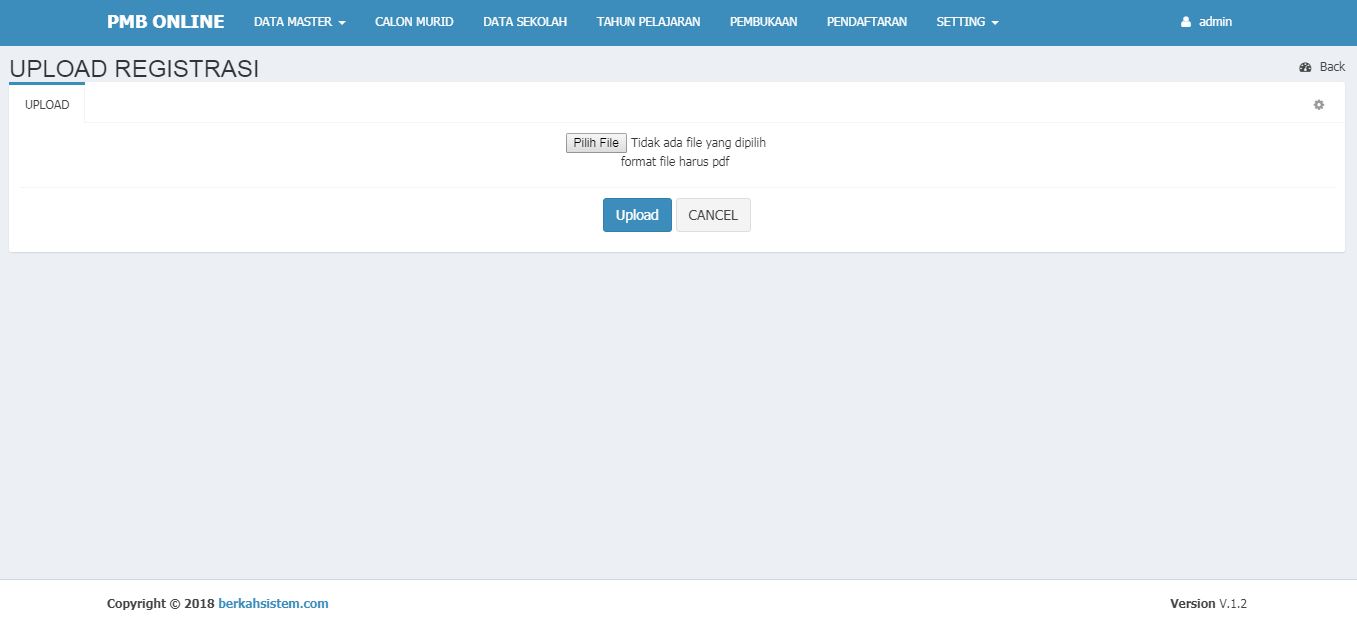 <p>Halaman Upload Bukti Registrasi<br></p>