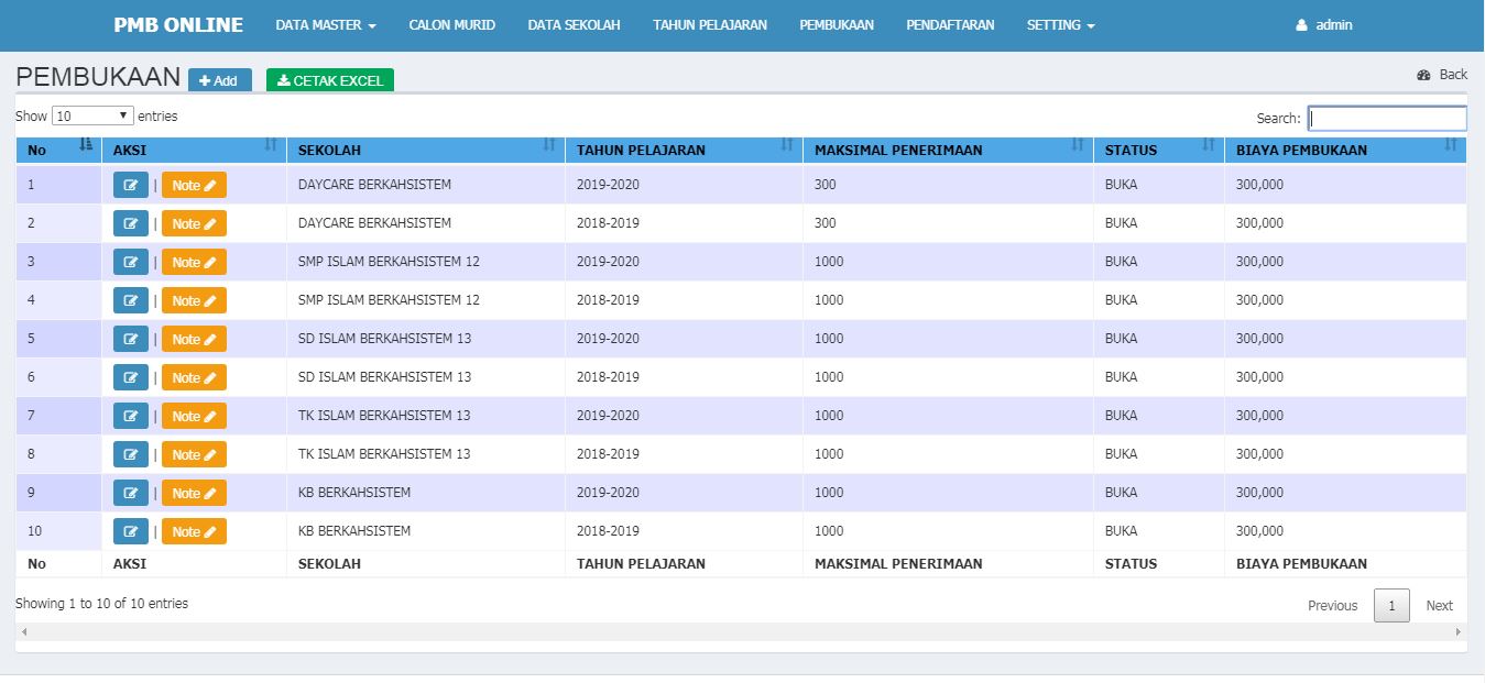 <p>Halaman Pembukaan Pendaftaran<br></p>